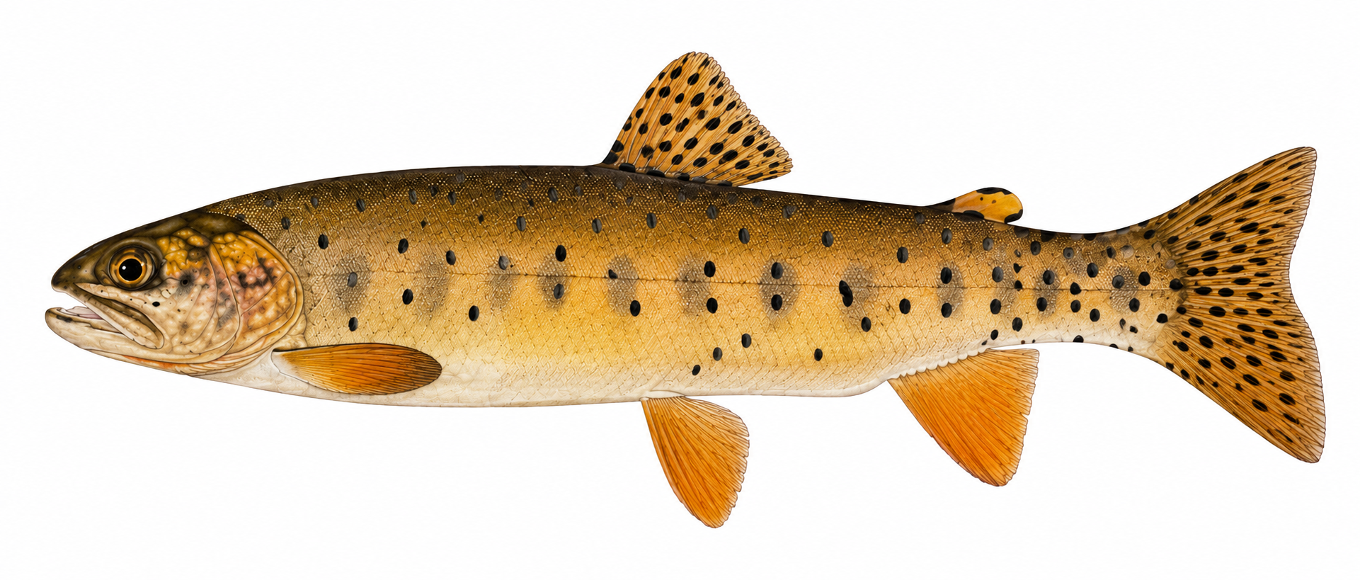 Bonneville cutthroat trout illustration