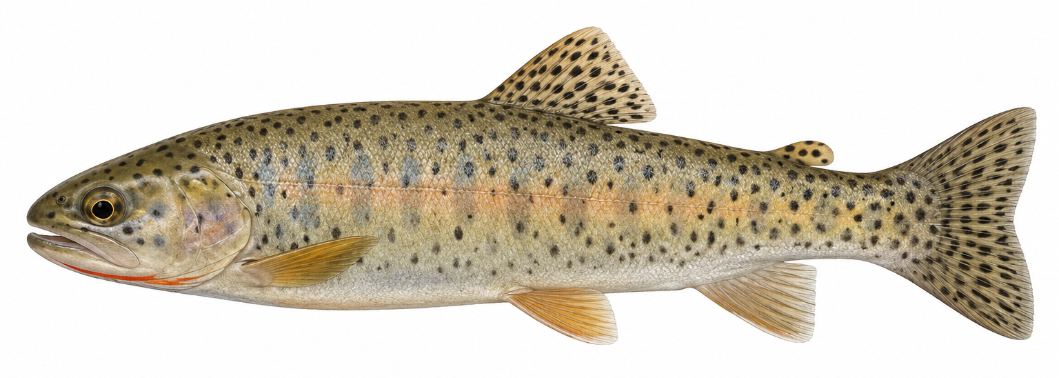 Quinn River cutthroat trout illustration