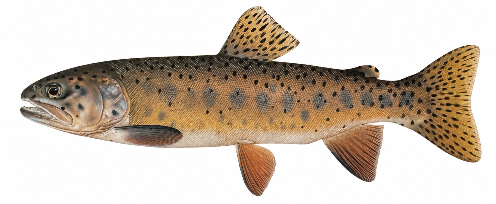 Whitehorse Basin cutthroat trout illustration